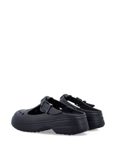 Crocs Buckle-strap Clogs In Black