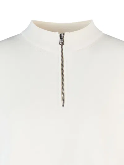 拉链领短袖上衣