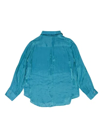 Callipygian Button-up Shirt In Blue