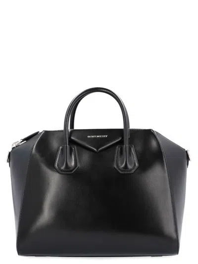 Givenchy Borsa A Mano Antigona Piccola In Pelle Cioccolato  Donna In Black
