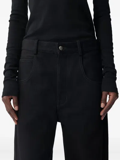 Ann Demeulemeester Herme 5-pockets Slim Fit Cropped Trousers Faded De