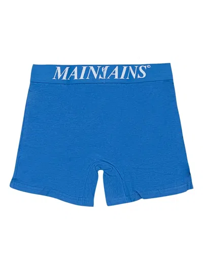 Mains Logo Blue White Boxer