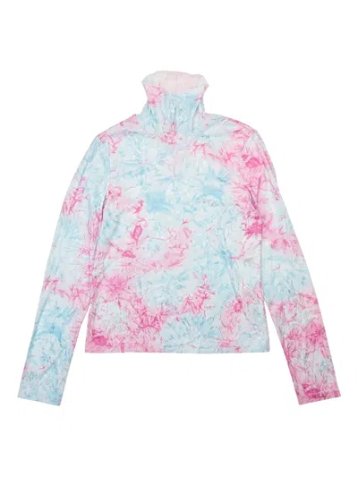 Callipygian Tie-dye Top In Pink