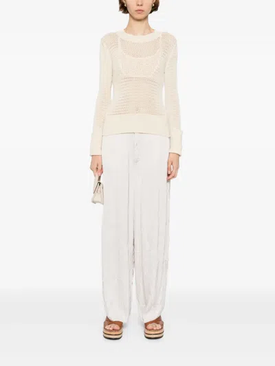 Transit Wide-leg Trousers In Neutral