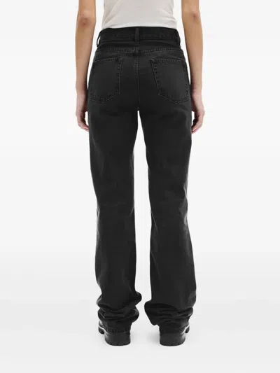 Ann Demeulemeester Claire 5-pockets Comfort Trousers Faded Denim In Rojo
