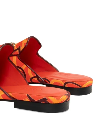 Gucci Princetown Canvas Mule In Orange