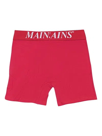 Mains Logo-waistband Boxers In Red
