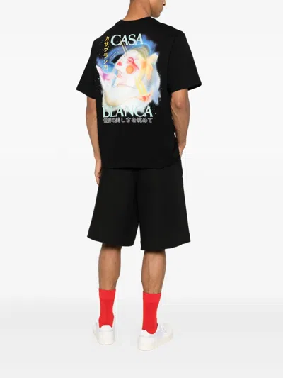 Casablanca Men's Galactic Connection T-shirt In Black