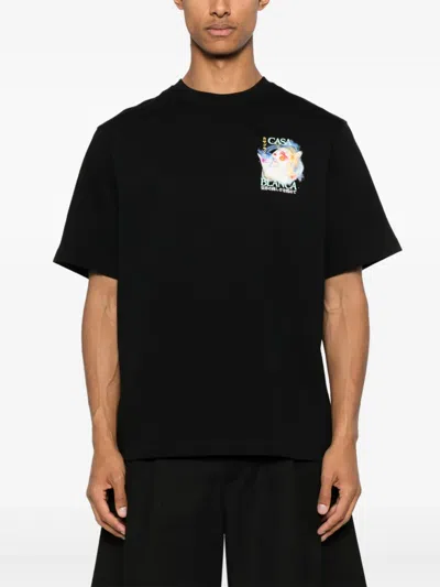 Casablanca Men's Galactic Connection T-shirt In Black