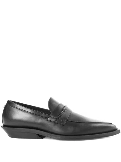 Ann Demeulemeester Rappana Pointed-toe Loafers In Blue