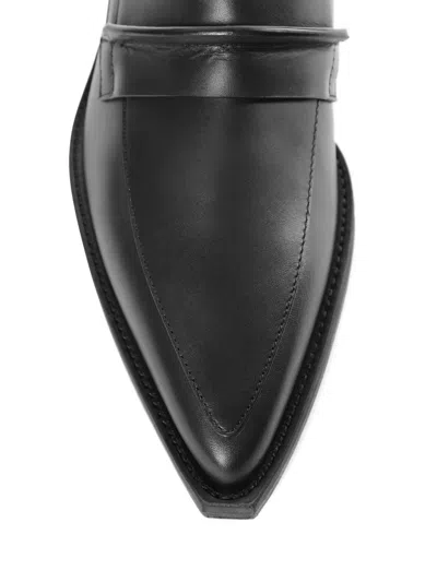 Ann Demeulemeester Rappana Pointed-toe Loafers In Blue