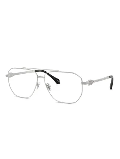 Versace Metal-frame Rectangle Glasses