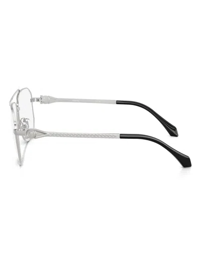 Versace Metal-frame Rectangle Glasses