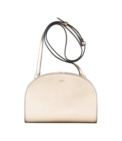 Apc A.p.c. Demi-lune Mini Leather Crossbody Bag