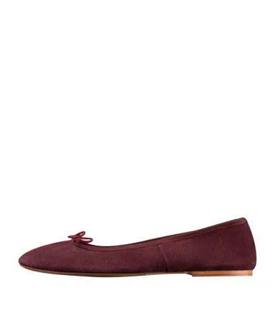 Apc Leah Ballet Flats In Gad - Burgundy