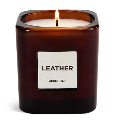 Assouline Leather Candle
