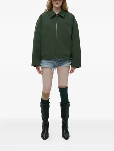 Mainless Zip-up Collared Jacket
