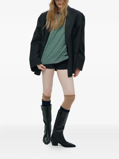 Mainless Striped Long-sleeve Top