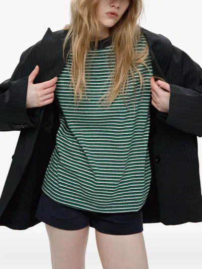 Mainless Striped Long-sleeve Top