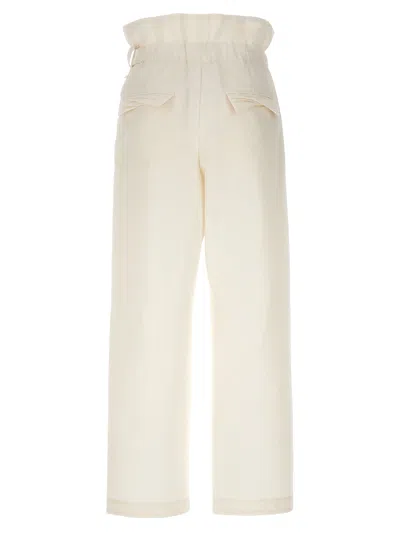 Issey Miyake Women White Enfold Trousers, 26 Luxury Pants For Women Darveys