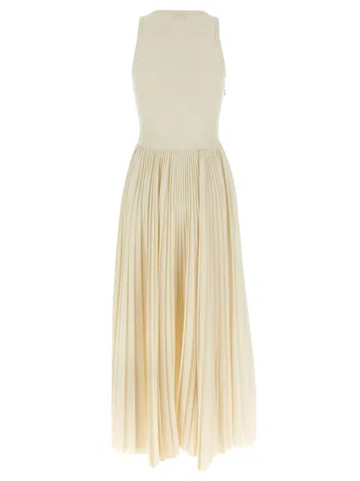 Alexander Mcqueen Mcqueen Asymmetrical Dress In White