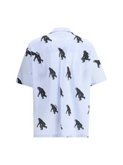 Moschino Graphic-print Shirt In Blue