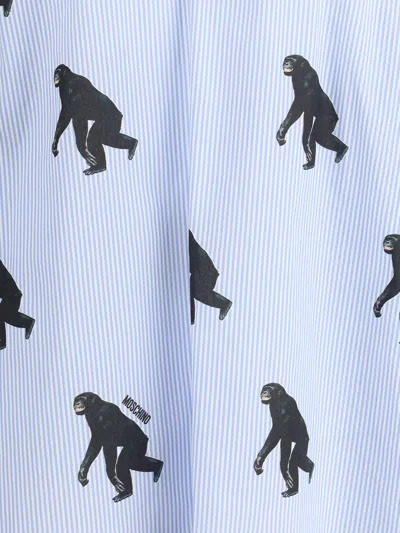 Moschino Graphic-print Shirt In Blue