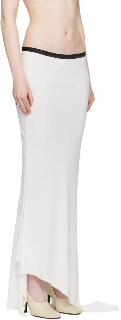 Aaron Esh Ssense Exclusive Bridal Capsule Asymmetric Fish Tail Maxi Skirt