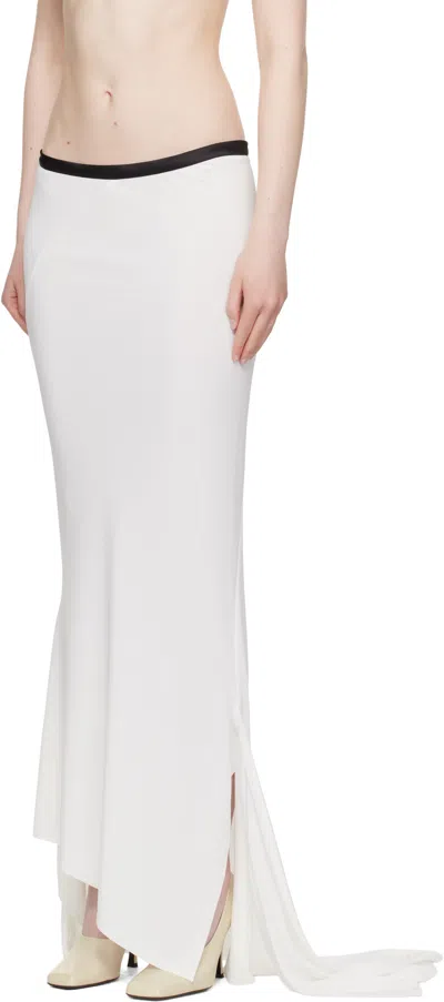 Aaron Esh Ssense Exclusive Bridal Capsule Asymmetric Fish Tail Maxi Skirt