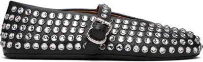 Alaïa Alaia Women Leather Ballet Flats With Rhinestones