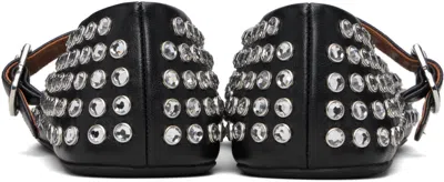 Alaïa Alaia Women Leather Ballet Flats With Rhinestones