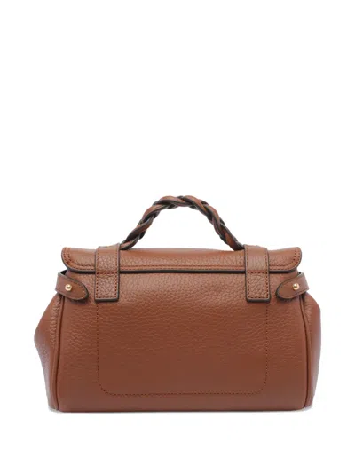 Mulberry Mini Alexa Leather Satchel In Brown