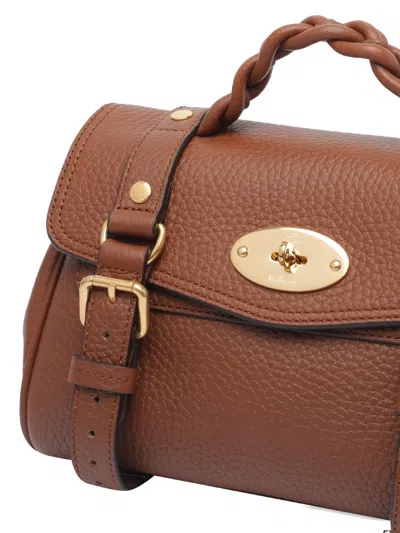 Mulberry Mini Alexa Leather Satchel In Brown