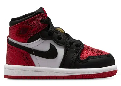 Pre-owned Jordan 1 High Og Ruby Sneakers In Varsity Red/black/white
