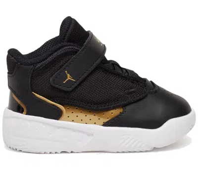 Pre-owned Jordan Max Aura 4 Gold Sneakers In Black/metallic Gold/white In Multi