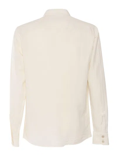 Aspesi Relaxed Fit Button-up Shirt With Two Chest Pockets In Neutral
