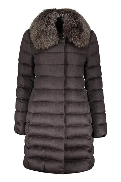 Moorer Zip And Snap Button Fastening Down Jacket