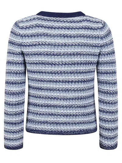 Charlott Textured Cotton Jacket In Blue