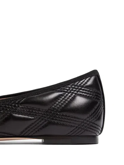 Valentino Garavani Quiltie Ballerina 67 In Quilted Nappa Leather Woman Black 37 In Black