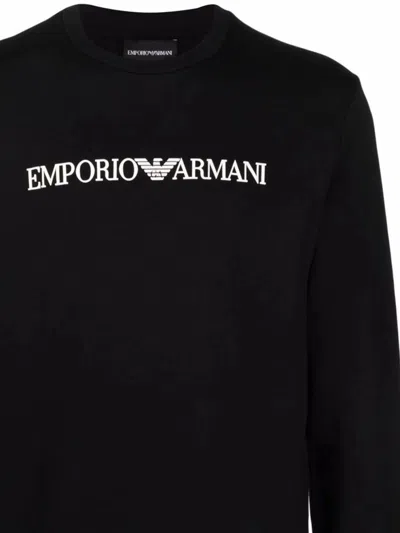 Emporio Armani Logo-print Crew-neck Sweatshirt