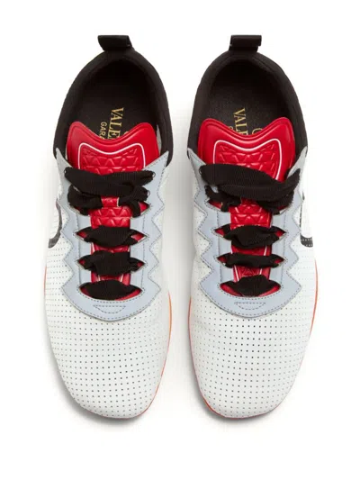 Valentino Chromathon Low-top Sneakers In Perforated Leather