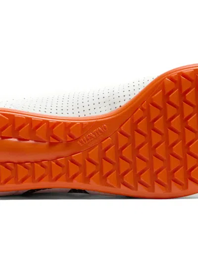 Valentino Chromathon Low-top Sneakers In Perforated Leather