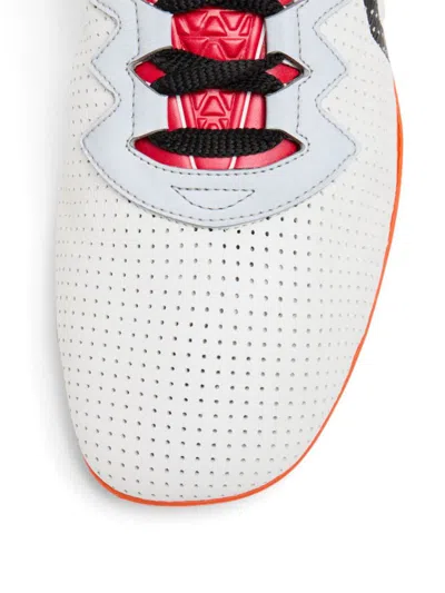 Valentino Garavani White Sneakers With Asymmetric Toe And Vlogo Detail On The Side In Tech Fabric Ma