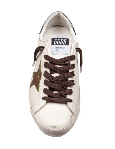 Golden Goose White Lace Up Sneakers