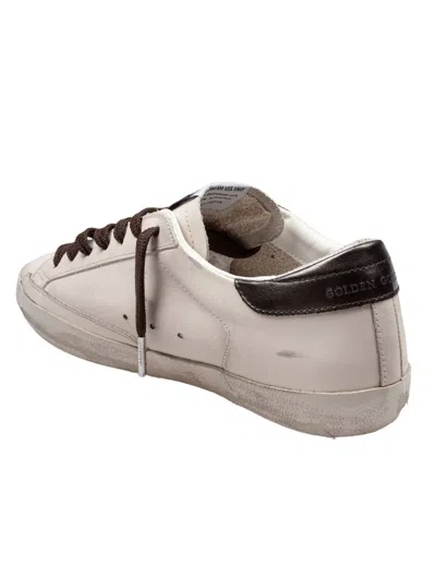 Golden Goose White Lace Up Sneakers