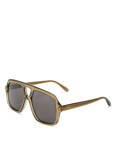 Loewe Slim Aviator-frame Acetate Sunglasses In Neutral