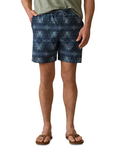 Faherty Dgf Shorelite 7 Swim Trunks In Blue