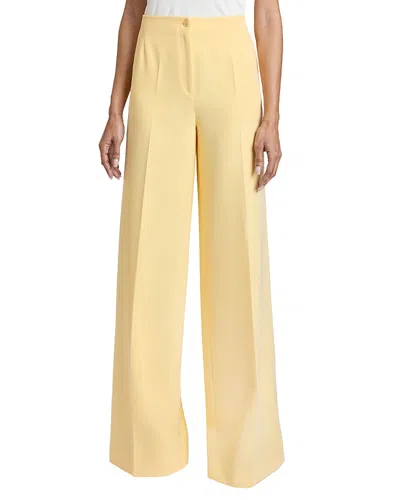 Santorelli Lily Wide Leg Pants With Slanted Side Pockets In Techno Crepe