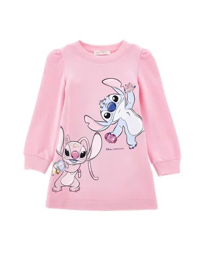Monnalisa Girls Stitch And Angel Sweater Dress