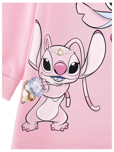 Monnalisa Girls Stitch And Angel Sweater Dress